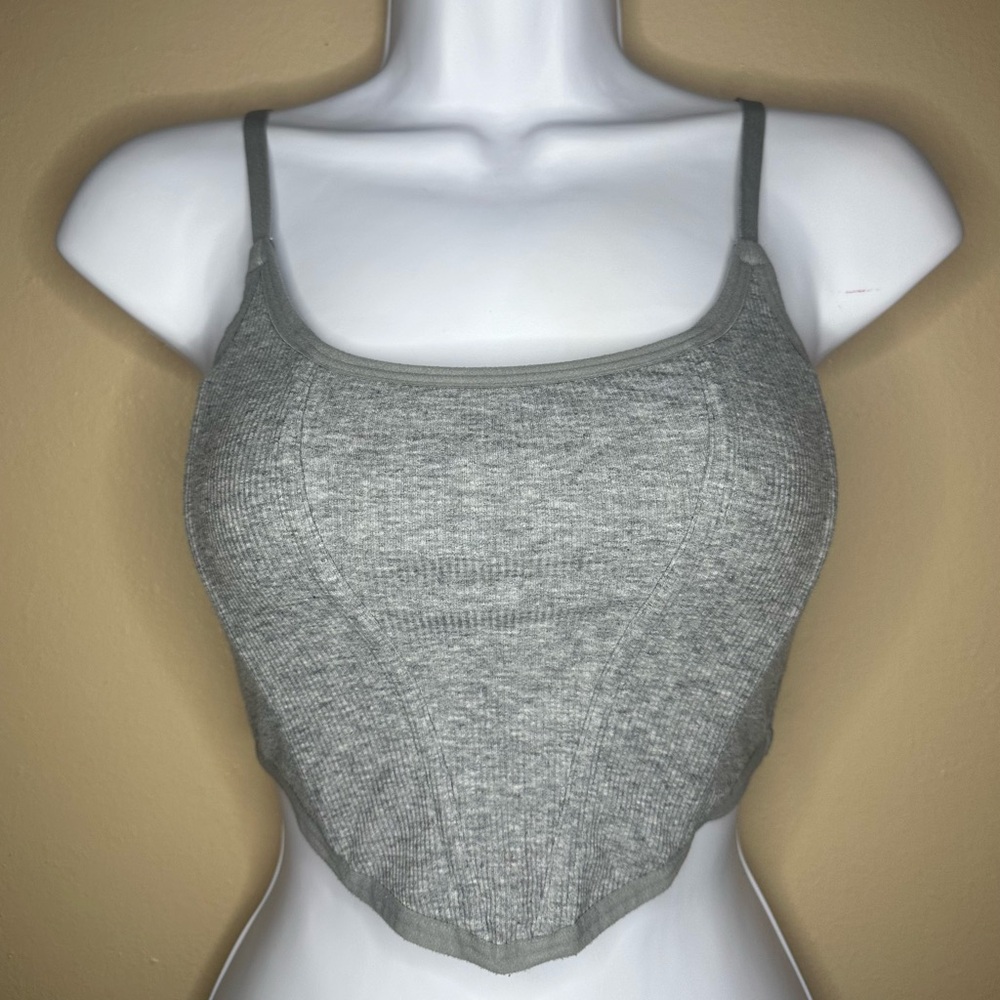 Colsie Grey Corset Top